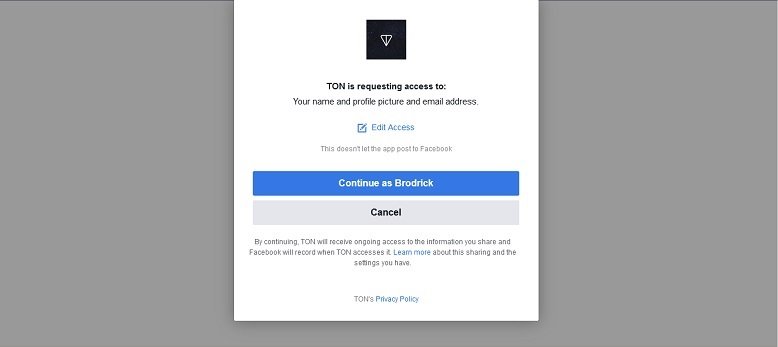 How to Create a Gramfree account with Facebook